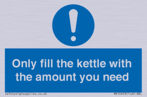 Only fill the kettle with the amount you need